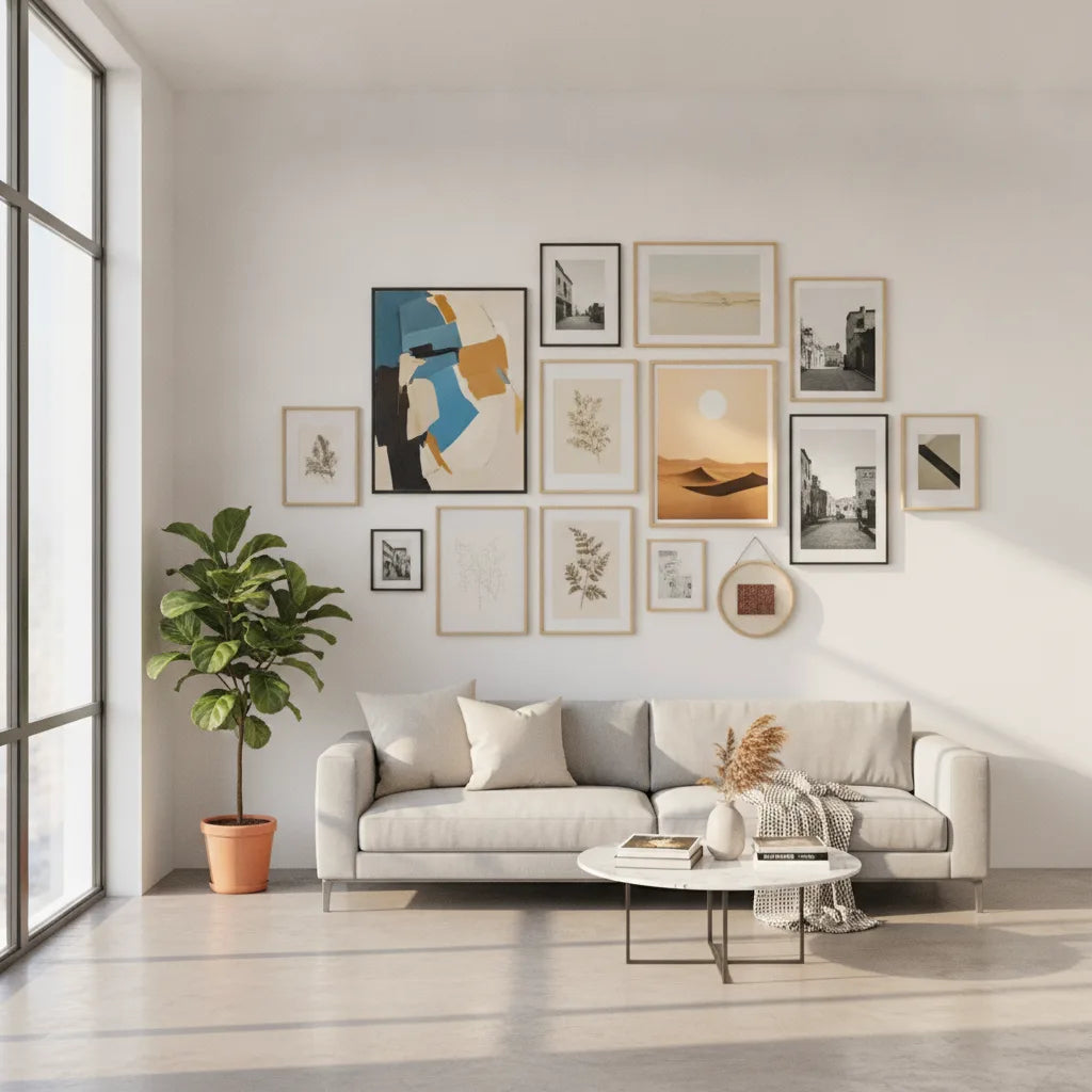 Réussir son association de tableaux mur galerie | Le Guide