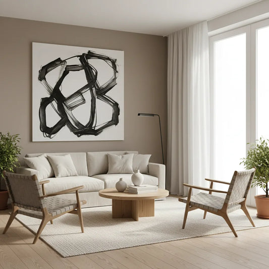 Quelle couleur mur avec tableau noir et blanc – Studio Lino