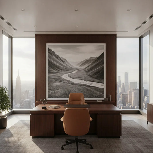 Décoration bureau direction prestige, 5 œuvres d'art