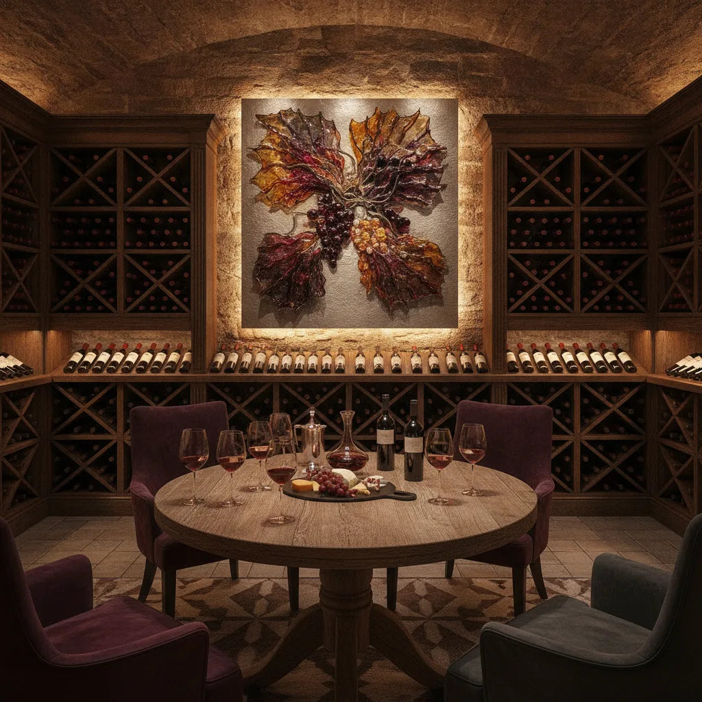 Décoration cave à vin art – styles, idées et tirages