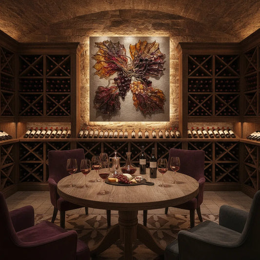 Décoration cave à vin art – styles, idées et tirages