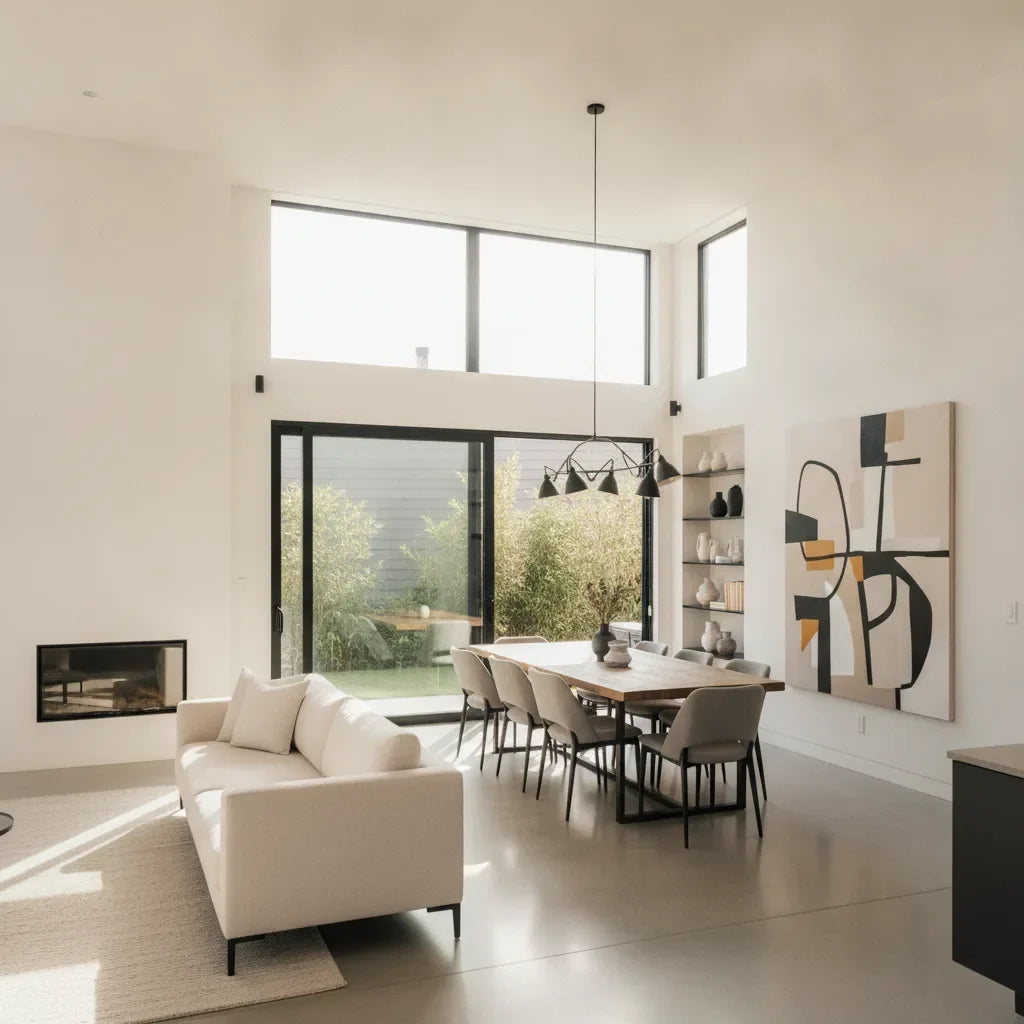 Décoration pièce de vie ouverte, zoner sans cloison