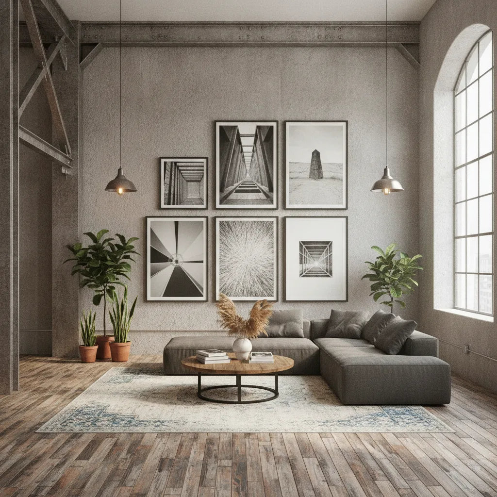 Décoration salon industriel photo | 8 idées par Studio Lino