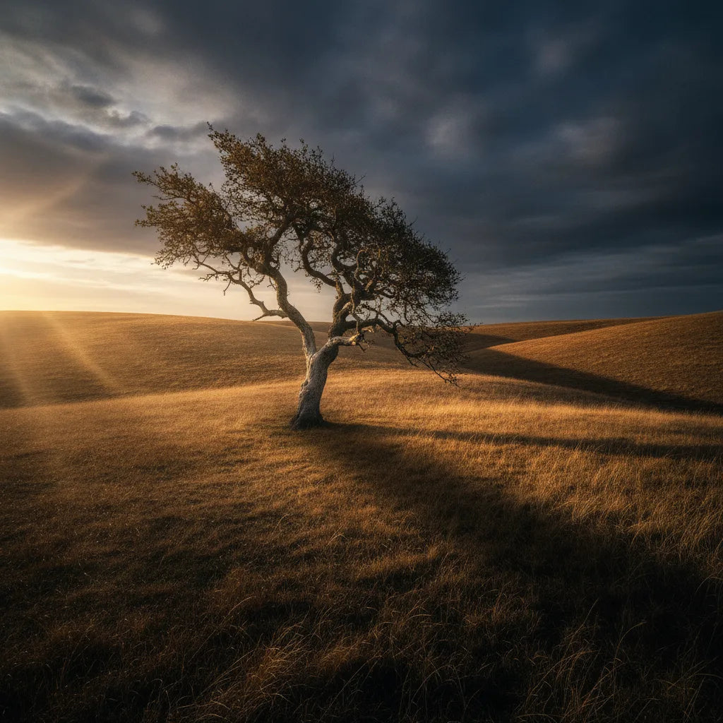 L'arbre obstiné – photo Windy Tree histoire | Studio Lino